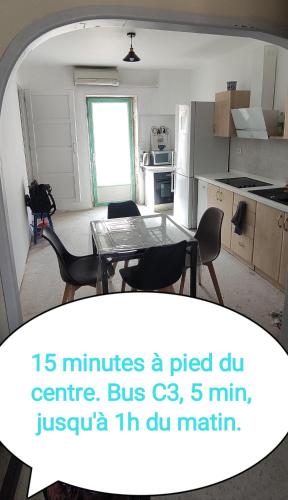 Maison T3 clim bus C3 proche centre terrasse