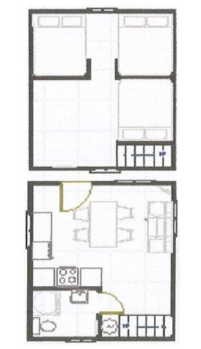 Chalet chaleureux - Herissonの見取り図または間取り図