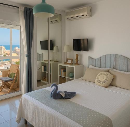 A bed or beds in a room at Brise Marine