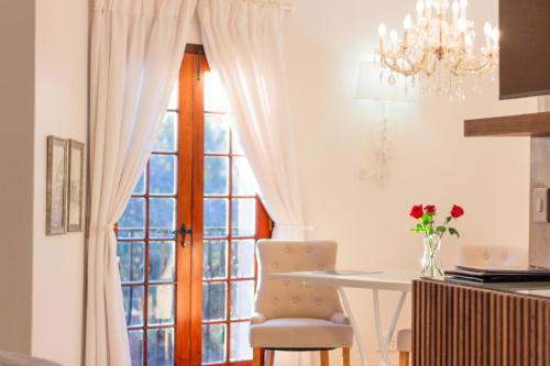 TV a/nebo společenská místnost v ubytování Heinitzburg Boutique Hotel