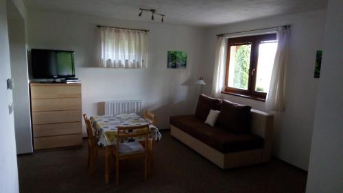 Posezení v ubytování Chata - Apartmán Čistá v Krkonoších