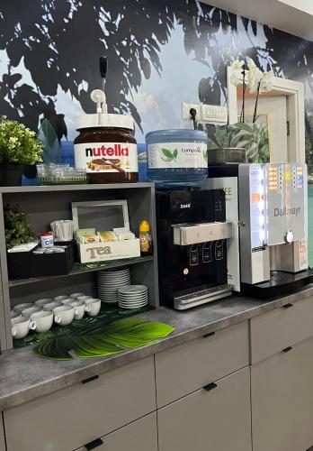 Kuchyň nebo kuchyňský kout v ubytování Casa Coral Mamaia Nord