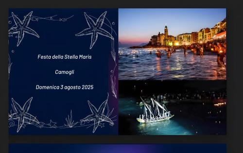a flyer for a festival with a picture of the beach at Stella House in Uscio