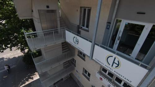 an overhead view of the side of a building at Chérisy Hotel Konstanz - Self Check-in Only in Konstanz