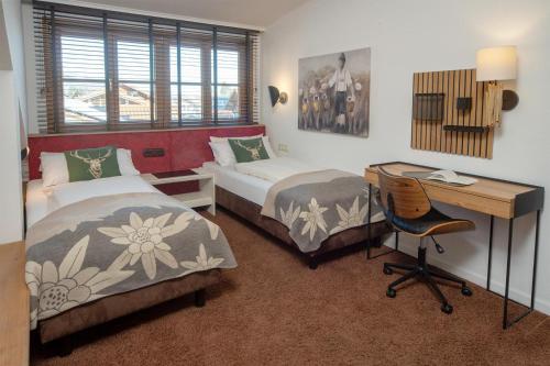 Postel nebo postele na pokoji v ubytování Eldorado - Ferienwohnungen & Suiten