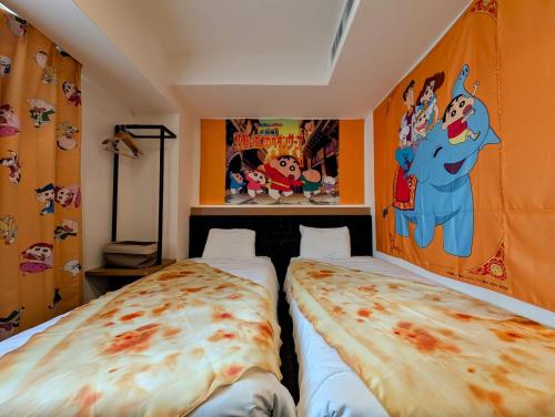 Katil atau katil-katil dalam bilik di Henn na Hotel Osaka Namba
