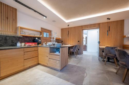 Kuchyň nebo kuchyňský kout v ubytování Peintnerhof Appartments & Zimmer