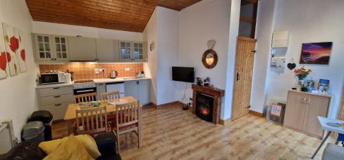Kuhinja oz. manjša kuhinja v nastanitvi Sunriseview Cottages