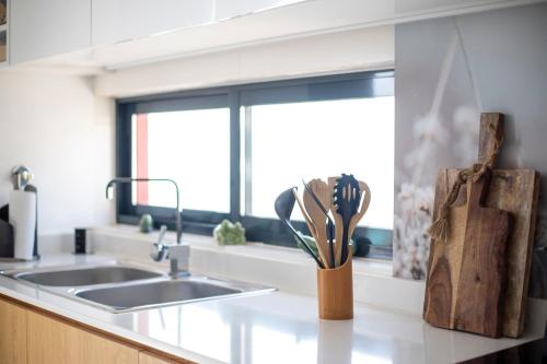 Køkken eller tekøkken på Suncent apartment