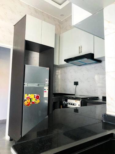 Kuchyň nebo kuchyňský kout v ubytování Amici