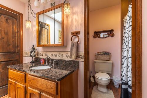 Koupelna v ubytování Pumpkin Ridge Villa