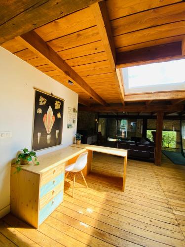 Zona de estar de Cosy house 5 people