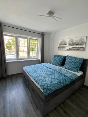 Postel nebo postele na pokoji v ubytování Kayas Ferienwohnung