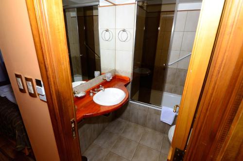 Um banheiro em Hotel Villa Brescia