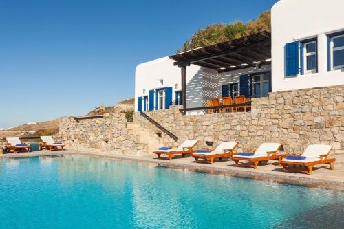 Excellent Mykonos Villa Villa Psarrou Lambda 5 Bedrooms Stunning Sea View