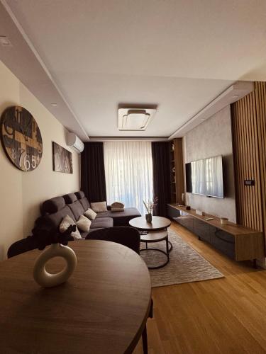 Χώρος καθιστικού στο Feel apartments
