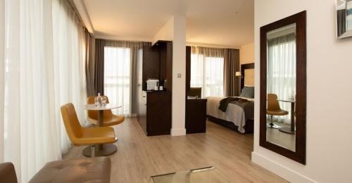 Cama o camas de una habitación en The Address Connolly