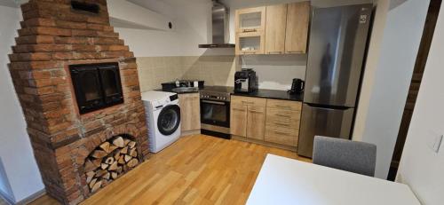 Cuisine ou kitchenette dans l'établissement Kesklinn ja rand jalutuskäigu kaugusel