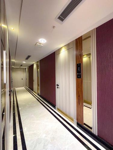 an empty hallway of a hospital with at Saygın Hotel Beşiktaş in Istanbul