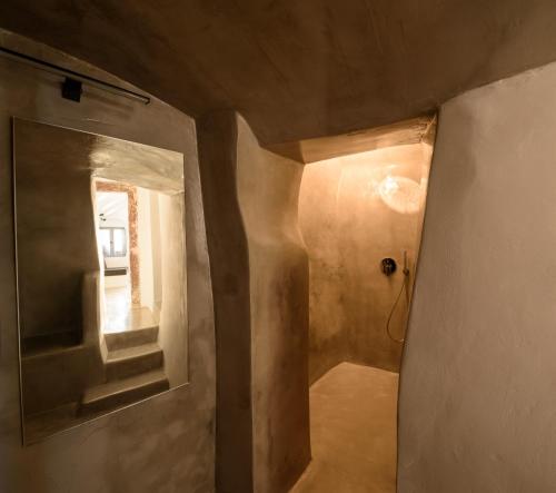 Koupelna v ubytování Domus Pyrgos