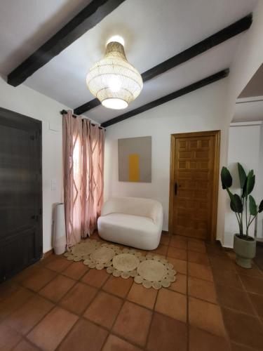 Ένα ή περισσότερα κρεβάτια σε δωμάτιο στο Casa Rural Amaneceres