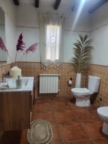 Ένα μπάνιο στο Casa Rural Amaneceres