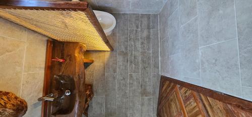 Koupelna v ubytování Casa del arbol Balcón del Tacana