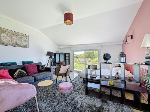 Χώρος καθιστικού στο Appartement Veyre-Monton