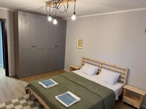 Ένα ή περισσότερα κρεβάτια σε δωμάτιο στο Zen Studio