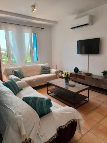 Μια τηλεόραση ή/και κέντρο ψυχαγωγίας στο Possidon Beach Getaway