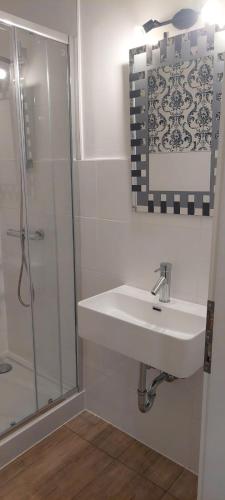 Ένα μπάνιο στο Aasee Apartments