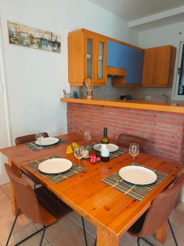 Η κουζίνα ή μικρή κουζίνα στο Possidon Beach Getaway