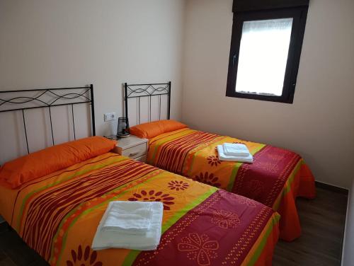 Postel nebo postele na pokoji v ubytování Casa rural La Zarzosa