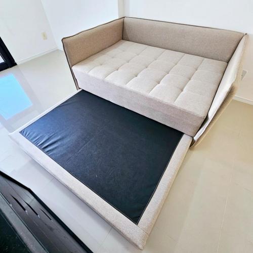 a mattress in a box on a table at Flat in Copacabana in Rio de Janeiro