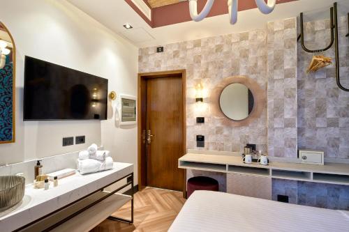 Postel nebo postele na pokoji v ubytování Hotel Ca' D'Oro - WENICE Deep Culture