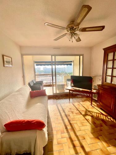 Appartement lumineux avec loggia, vue sur le port, CARNON PLAGE