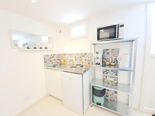 Η κουζίνα ή μικρή κουζίνα στο Proche gare, centre-ville et château de Blois