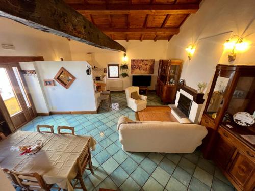 Posezení v ubytování La Casa Ocra Suite