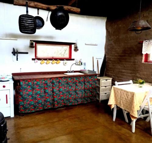 Kuchyň nebo kuchyňský kout v ubytování Rancho Eco Loft