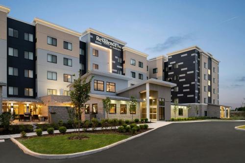 a rendering of the exterior of a hotel at Residence Inn by Marriott Indianapolis Noblesville in Noblesville
