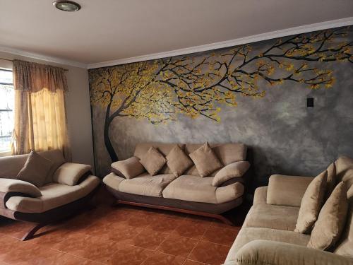 Χώρος καθιστικού στο The refuge of rest, like at home and affordable