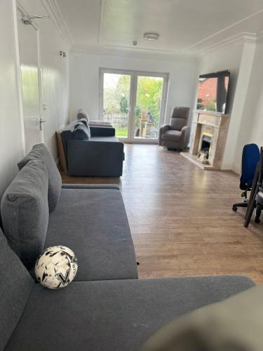 Ruang duduk di Gedling house