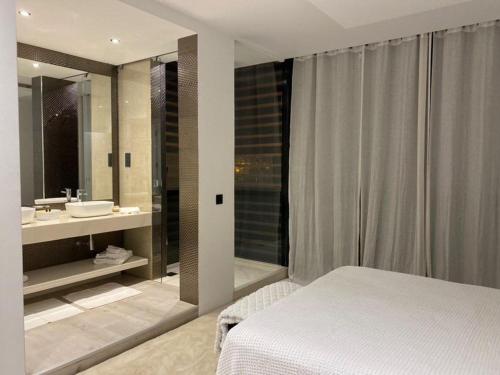 Kupatilo u objektu Appartement vue mer