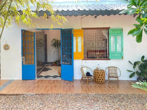 Патио или другая зона на открытом воздухе в Yellow Farm Homestay at Tuy Hòa Phú Yên