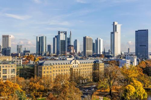 Pogled na destinaciju Frankfurt na Majni ili pogled na grad iz apart-hotela