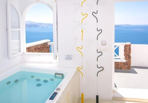 Luxury Santorini Villa Villa Cozy 1 Bedroom Indoor Plunge Pool & Caldera