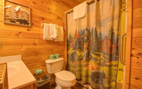 Koupelna v ubytování Bear Necessities