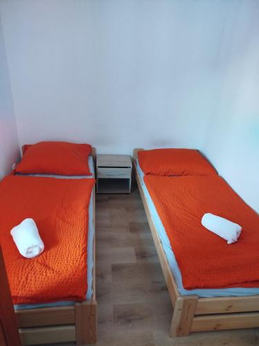 Katil atau katil-katil dalam bilik di Apartmán Lhota