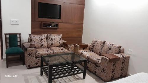 Χώρος καθιστικού στο Raj Mahal Inn Pvt Ltd