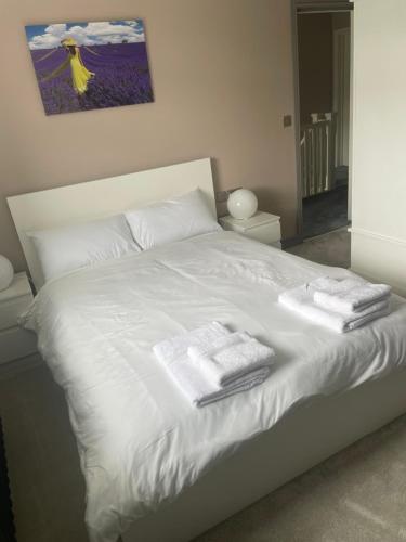 Кровать или кровати в номере Warlands Farm Guest House